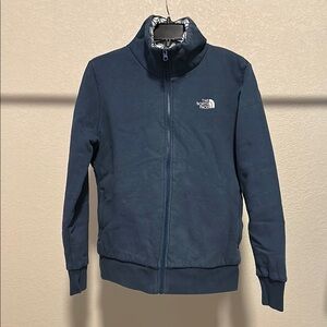 The North Face Navy Blue Reversible Jacket | M